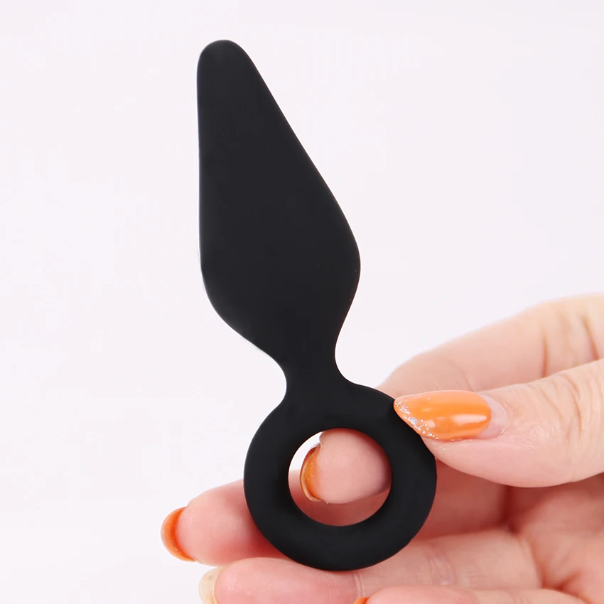 1 шт. Анальная пробка типа Дартс для начинающих черный водонепроницаемый