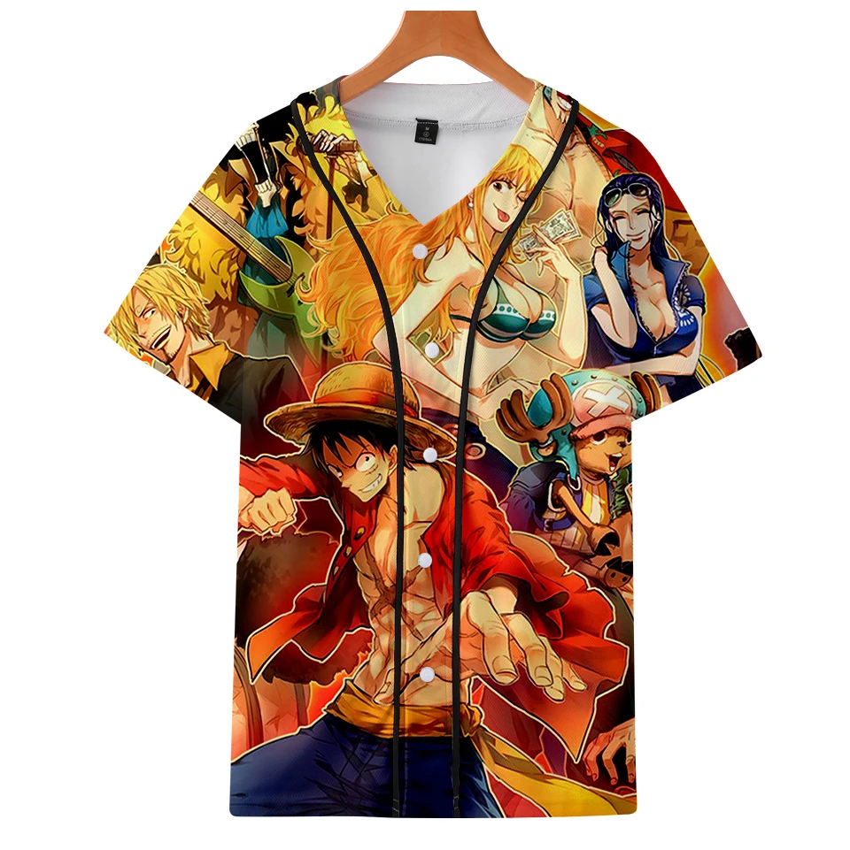 

3D One Piece Baseball Jacket Short Sleeve Tee Lovely Cool Popular 2018 New Fashion Women/men Kpop Summer Shirt