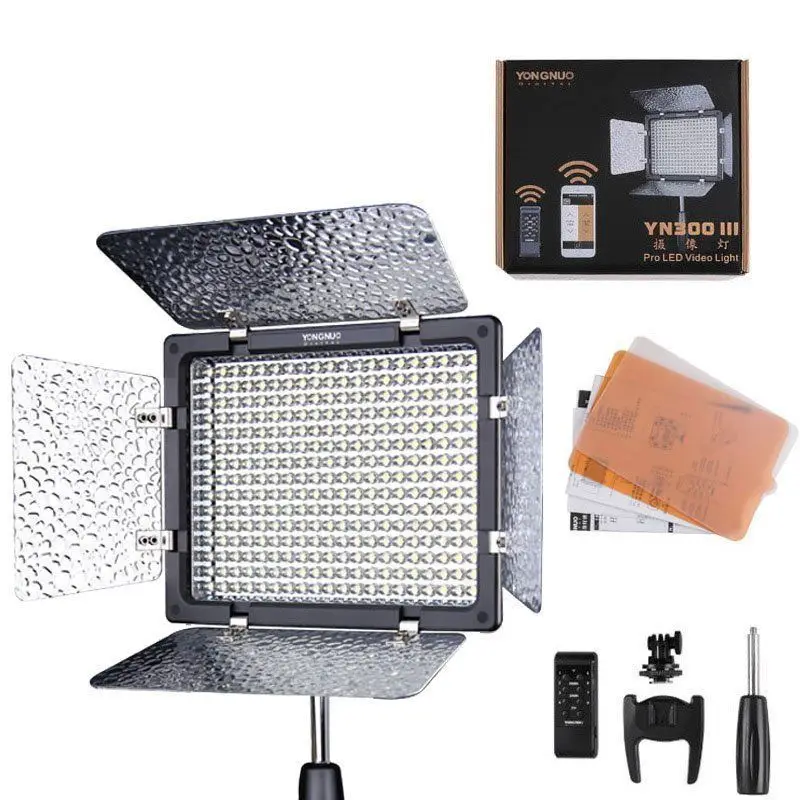 Чехол Yongnuo YN300 III 3200K 5500K Pro со светодиодной подсветкой и жесткой батареей для DSLR