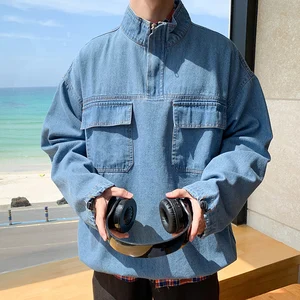 Мужской Хлопковый пуловер с капюшоном, ковбойская куртка на молнии, повседневная одежда для работы, размеры от 2 до 8 лет, осень 2019