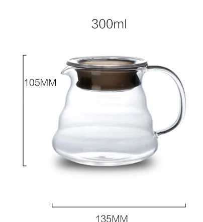 300ml Керамика фильтры для кофе V60 Стиль капельная Кофеварка фильтрационная сетка постоянного залить Кофе, тем самым позволяя зернам раскрыться отдельный стенд 2 чашки или 4 чашки - Цвет: 300ml