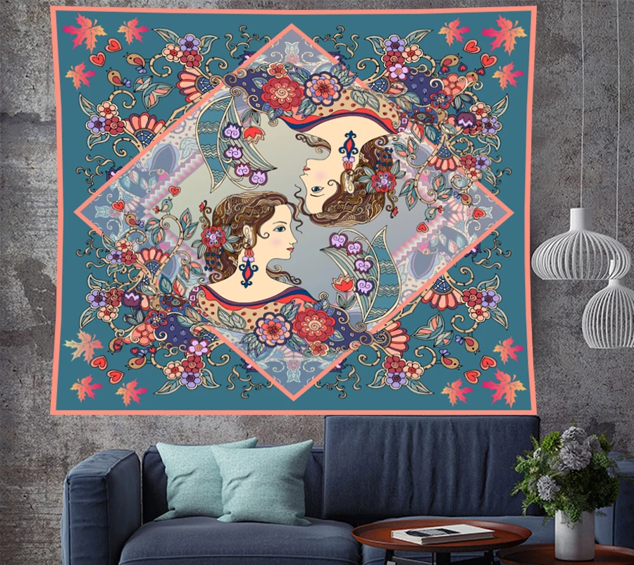 Винтажный красивый гобелен Классический женский макраме настенный богемный