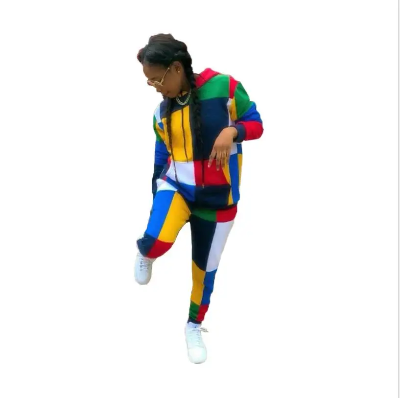 Женский комплект одежды из 2 предметов Dashiki облегающее платье с принтом и брюки в