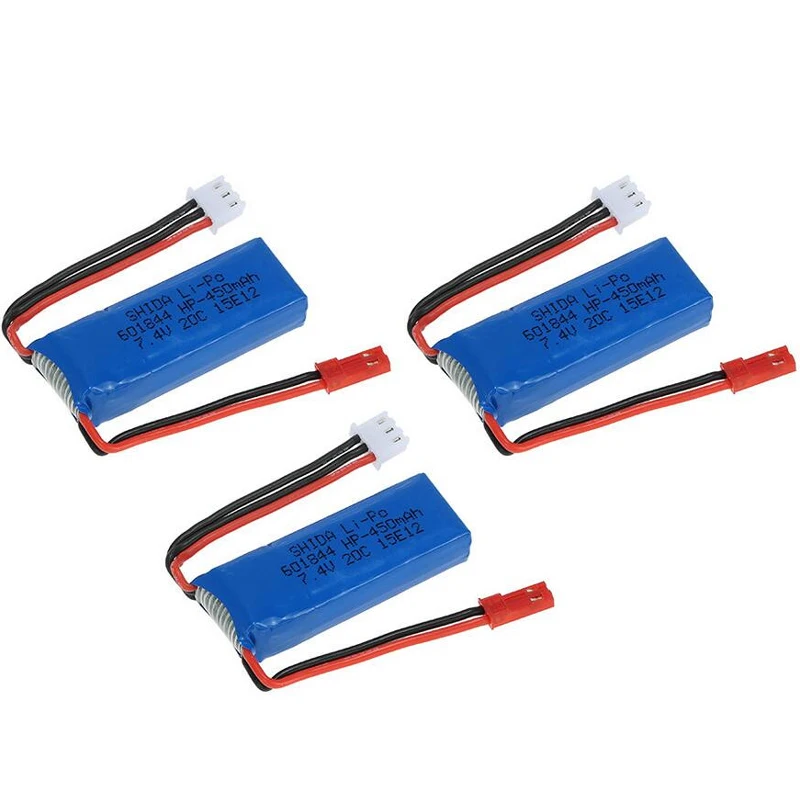 1 2 3 pcs/lot 7.4V 450mAh 20C Lipo Battery 2S for WLtoys K969 K989 K999 P929 P939 RC Car quadcopter parts | Игрушки и хобби