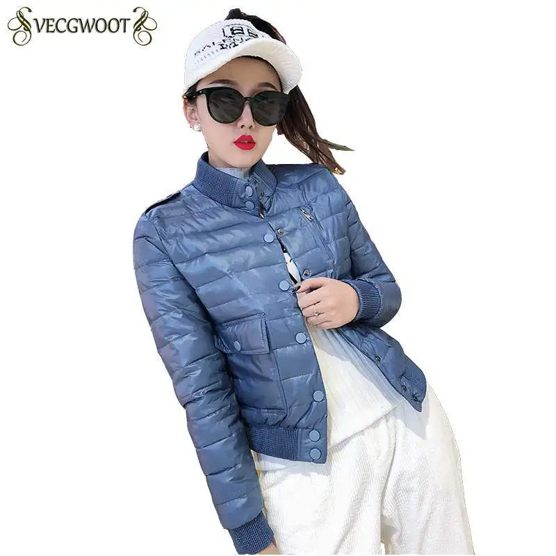 Новое поступление 4 цвета женский модный ультралегкий пуховик с 90% пухом 10% белый