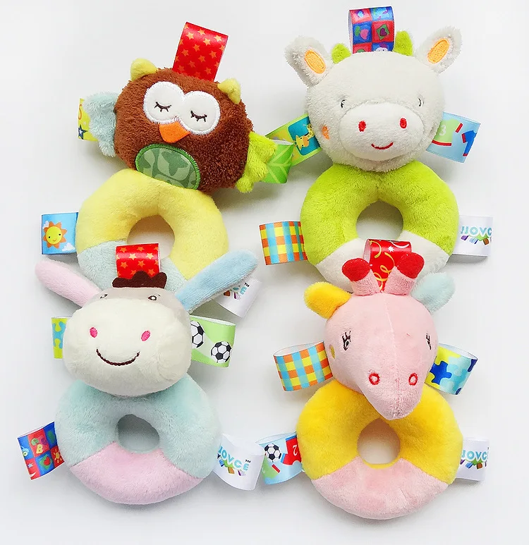 2017 Детская плюшевая погремушка игрушки для новорожденных мальчиков и девочек