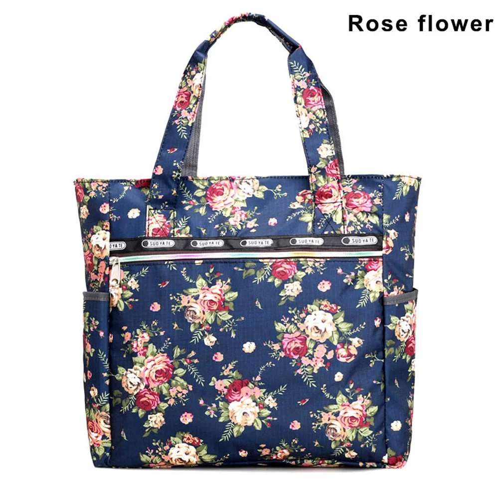 Rose flower Женская сумка на плечо картина с цветами на холсте молния для путешествий, походная сумка для телефона MUG88 - Цвет: Rose flower