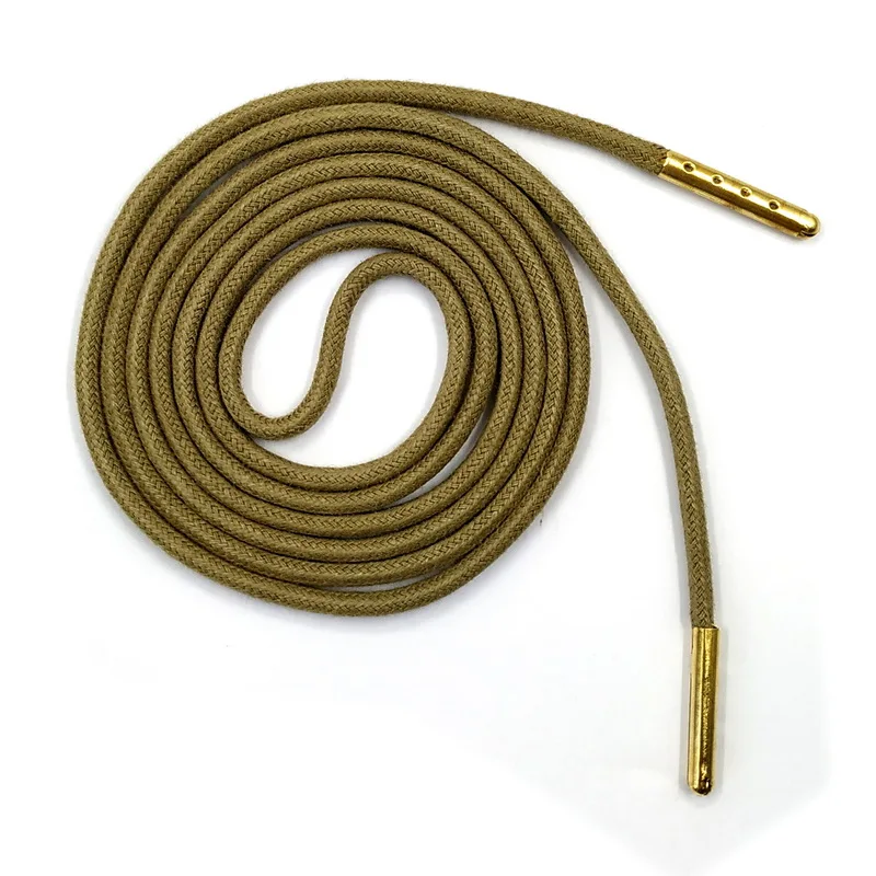 09 Army Green JUPHAIR дешевые изготовленные на заказ Благородные Золотые металлические наконечники восковая шнурка толстые круглые Вощеные шнурки подходят ботинки кроссовки модельные туфли Шнурки - Цвет: 09 Army Green