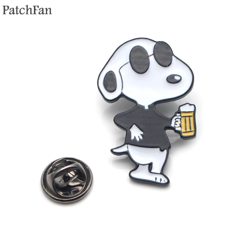 1 Patchfan собаки мультфильм цинкового сплава шпильки значки para рубашка сумка Одежда Кепка рюкзак броши для обуви Значки украшения A1834 - Цвет: 1