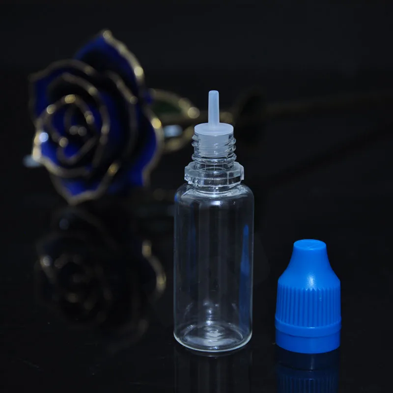 

Free shipping 5000pcs/LOT 15ml PET e liquid bottles with childproof and tamper ring cap 15ml PET dropper bottles