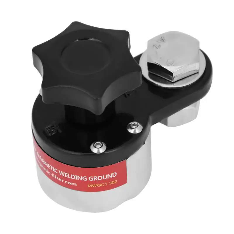 300A Magnetic Welding Ground Clamp Grounding Magnet Connector Industrial Welding Machine