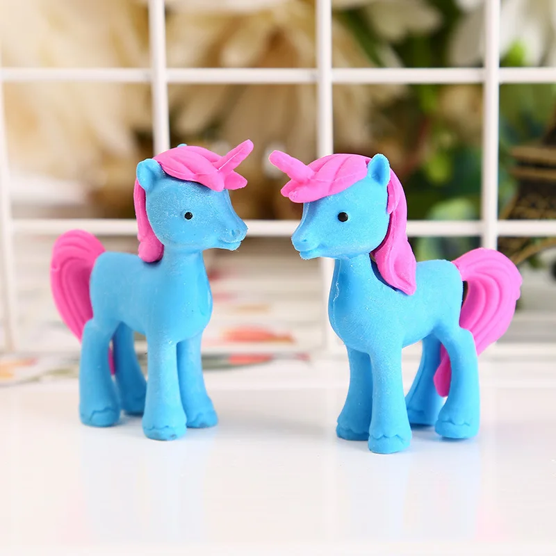 20 PCs creative cartoon cute pony unicorn eraser Children student Stationery New Eraser | Канцтовары для офиса и дома