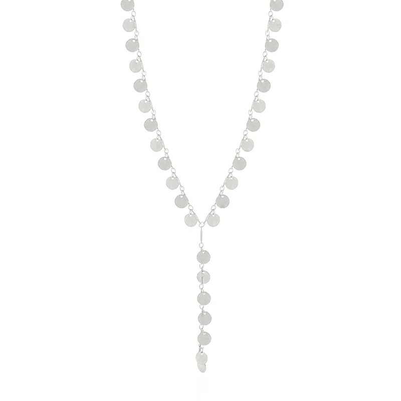 Blue bird tears high quality reflective large round temperament sexy T-shaped necklace women accessories | Украшения и аксессуары