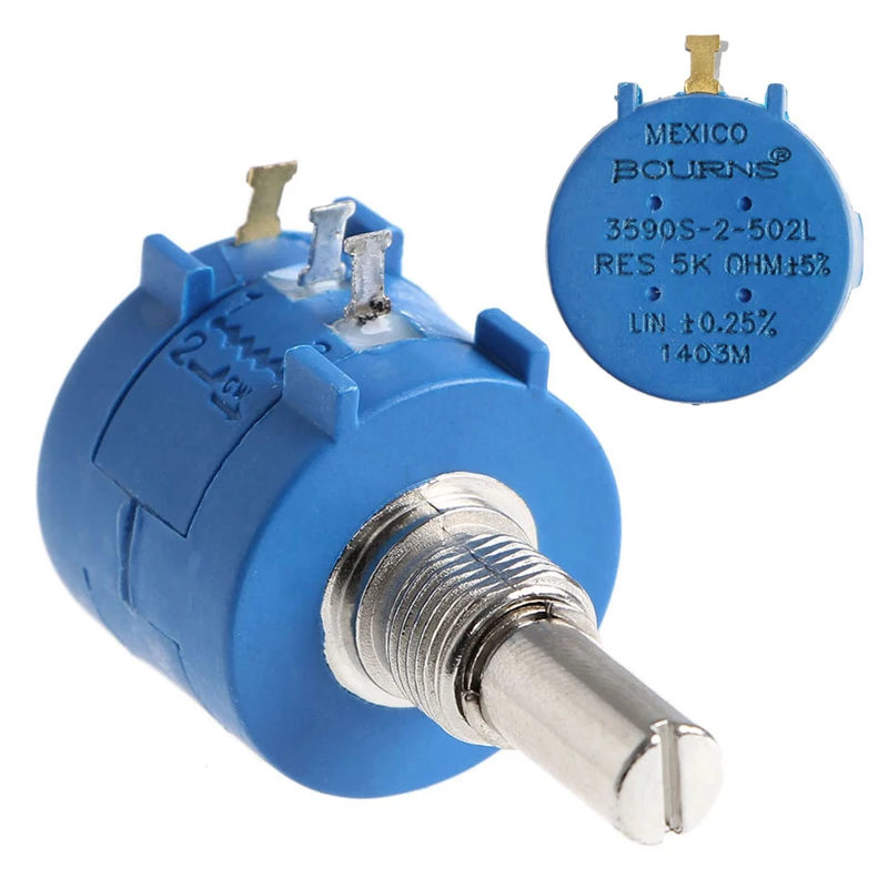 Прецизионный многооборотный резистор потенциометра 3590S 2 502L 5K Ohm новый