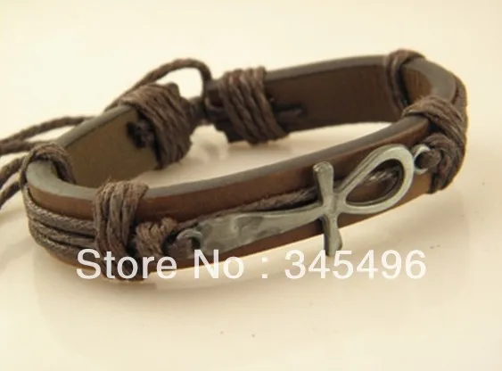 Free shipping !Wholesale Price Cool Leather Braided Cross Bracelets Handmade Jewelry For Men Fast Despatch | Украшения и