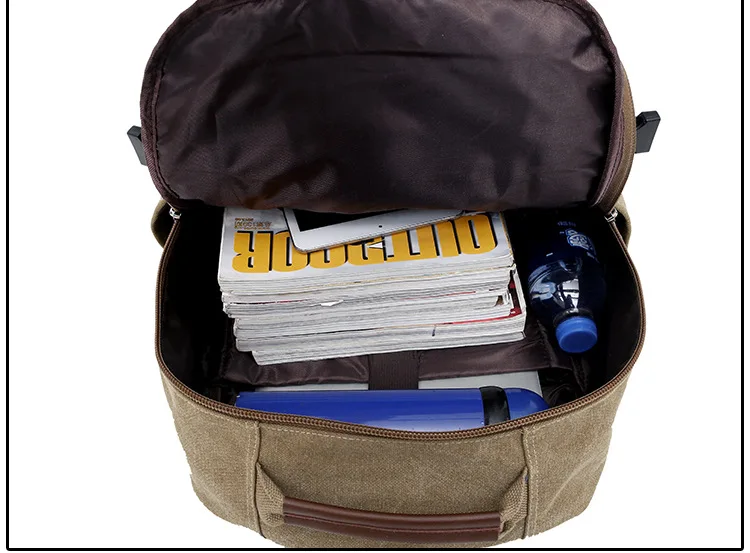 Vintage Canvas Laptop Backpack Men Women School Bags Retro Shoulder bags Male Travel bag Back Pack Fashion SchoolBag Rucksack | Багаж и