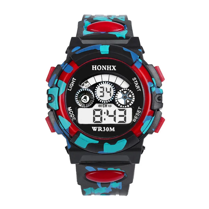 Sport Boys Girls Watches Students Electronic Rubber Belt Wrist Watch LED Digital Children kids Clock Child Gifts /DD | Наручные часы