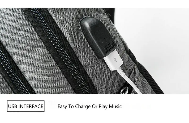 YINUO usb зарядка Рюкзак для ноутбука 15," водонепроницаемый большой емкости подростка Мужская Дорожная сумка Mochila