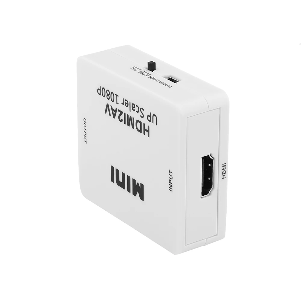 HD 1080P HDMI в Av Box конвертер Rca видео кабель с поддержкой Micro Usb Ntsc Pal выход для