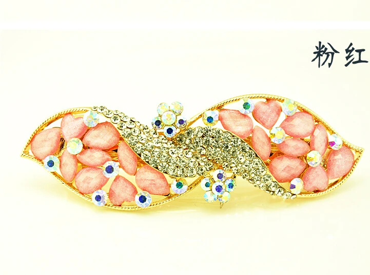 Листья заколки стразы заколка для волос аксессуары FJ026 | Украшения и