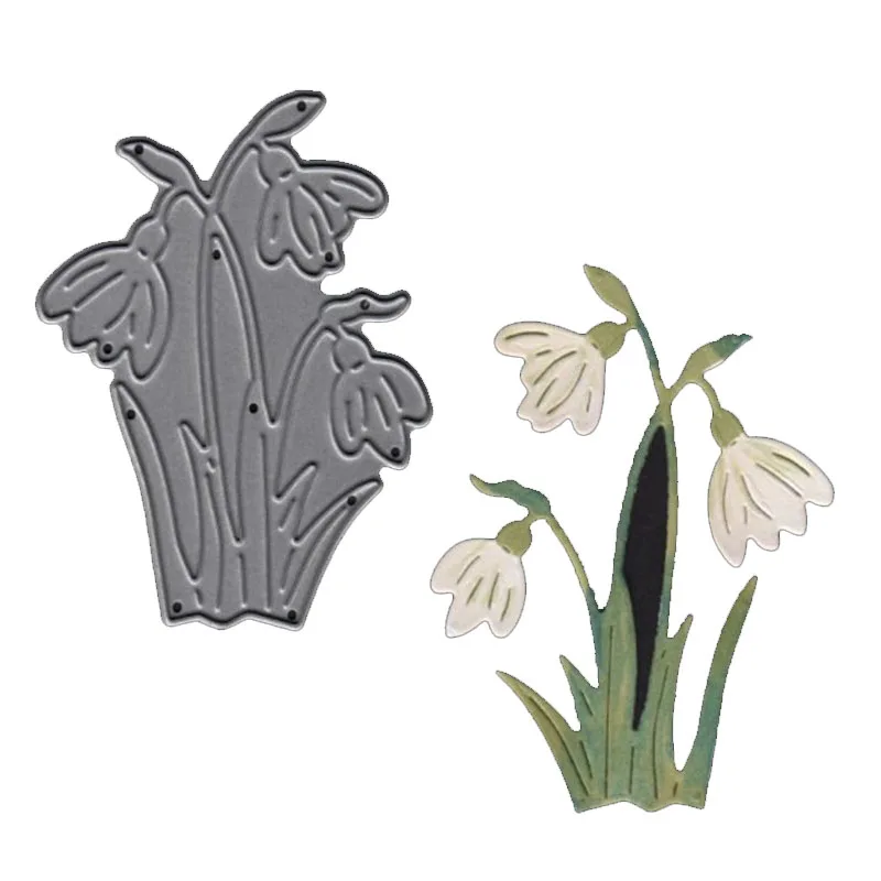 

Daffodil Flowers Die Metal Cutting Dies Stencil for DIY Scrapbooking Album Embossing Paper Cards Decorative Craft Die Template