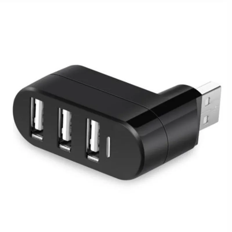 Мини 3 порта USB Женский к usb-вилке удлинитель адаптер для ПК настольного ноутбука расширение USB Verlengkabel USB Macho Hembra - Цвет: black