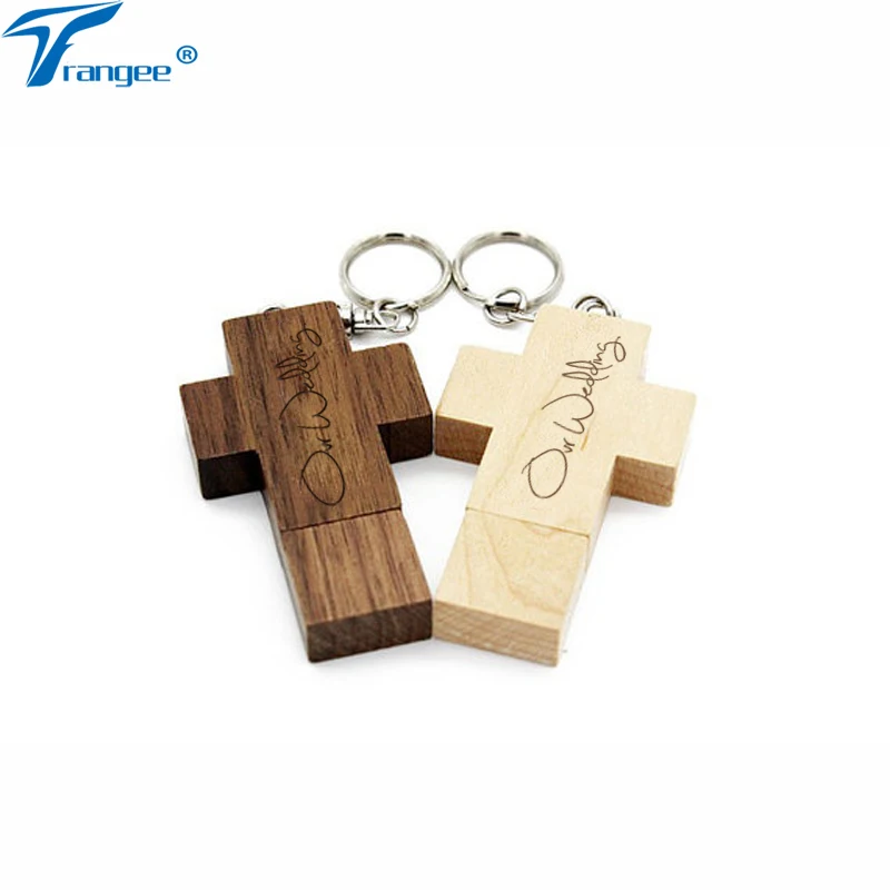 Trangee 128 ГБ Деревянный флэш-накопитель 4 8 16 32 64 USB U диск памяти брелок подарки (5 шт.