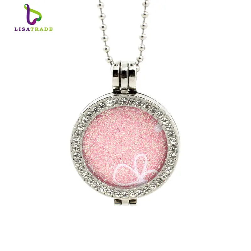 Женский подвесной медальон с диском для монет 33 мм набор держателей 35 цепочкой из