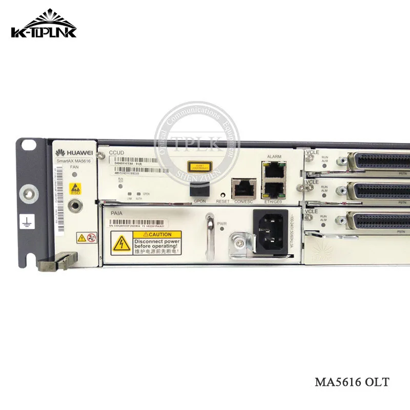 Оригинальный новый корпус Hua Wei IP DSLAM SmartAx MA5616 1 * CCUD + PAIA VDLE (VDSL2 32P) цифровой