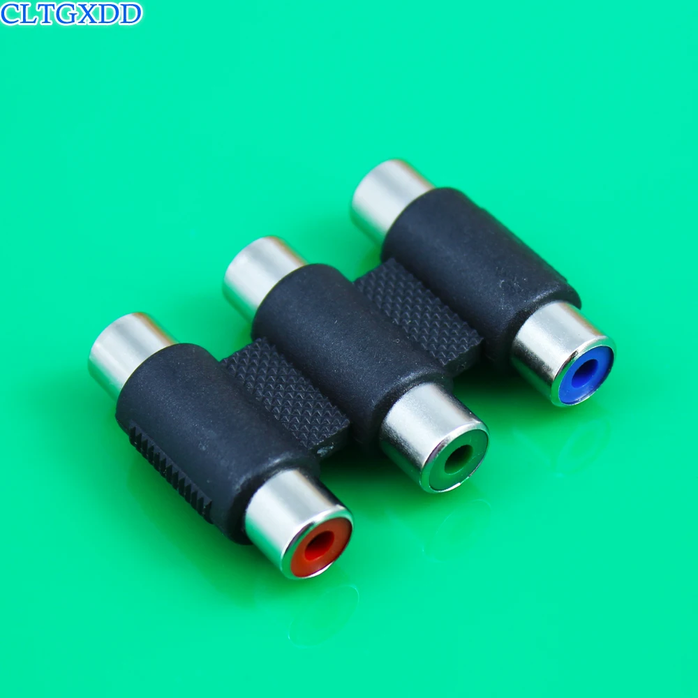 Cltgxdd 3 RCA тройной AV Аудио Видео гнездо Соединительный адаптер разъем|Соединители| |