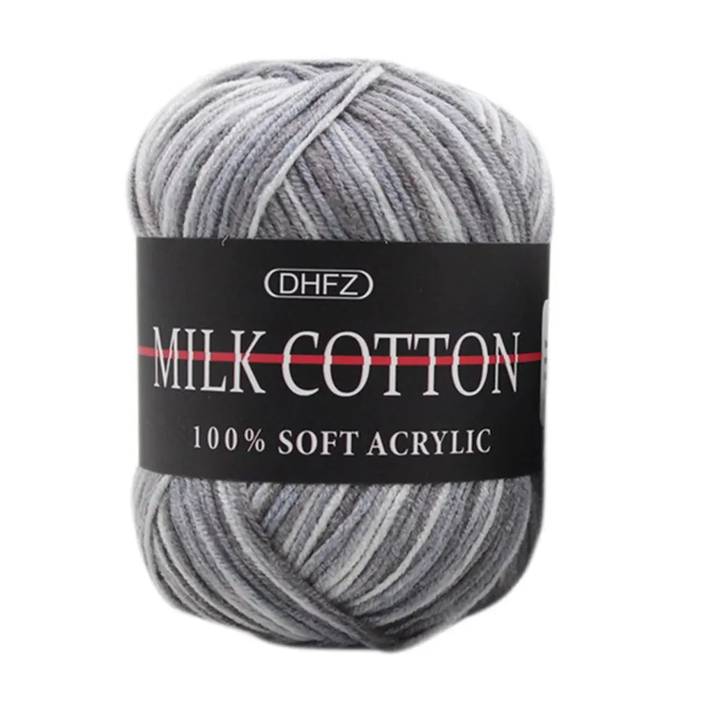 NO.7 50g/Ball Colorful 3 ply Yarn Handmade DIY Scarf Pillow Blanket Knitting Crochet Soft Milk Cotton Yarn Hand Knitting Supplies - Цвет: NO.7