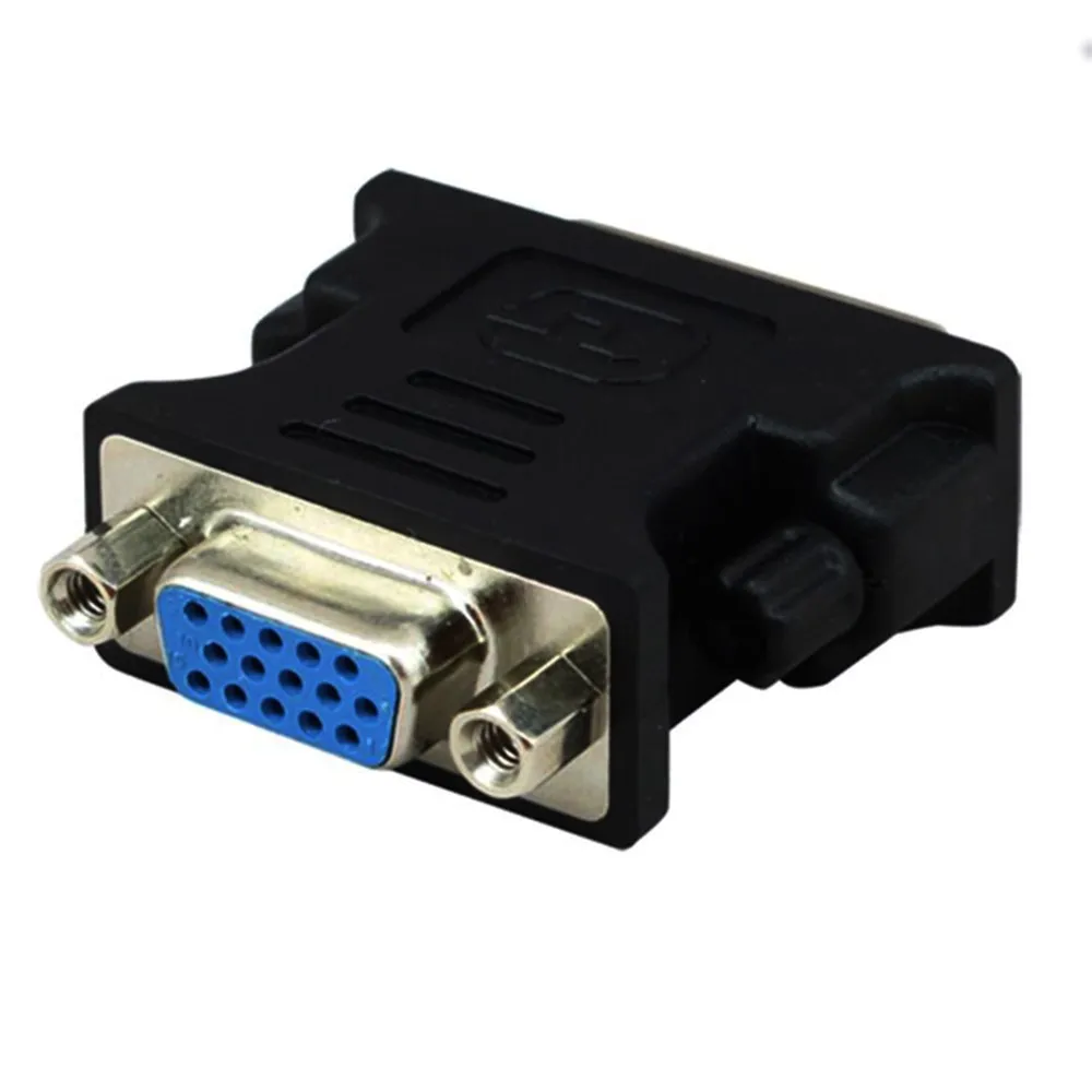 DVI I 24 + 5 Pin папа к VGA HD15 Женский видео конвертер адаптер 1080P для HDTV PC TV DVD LCD Монитор