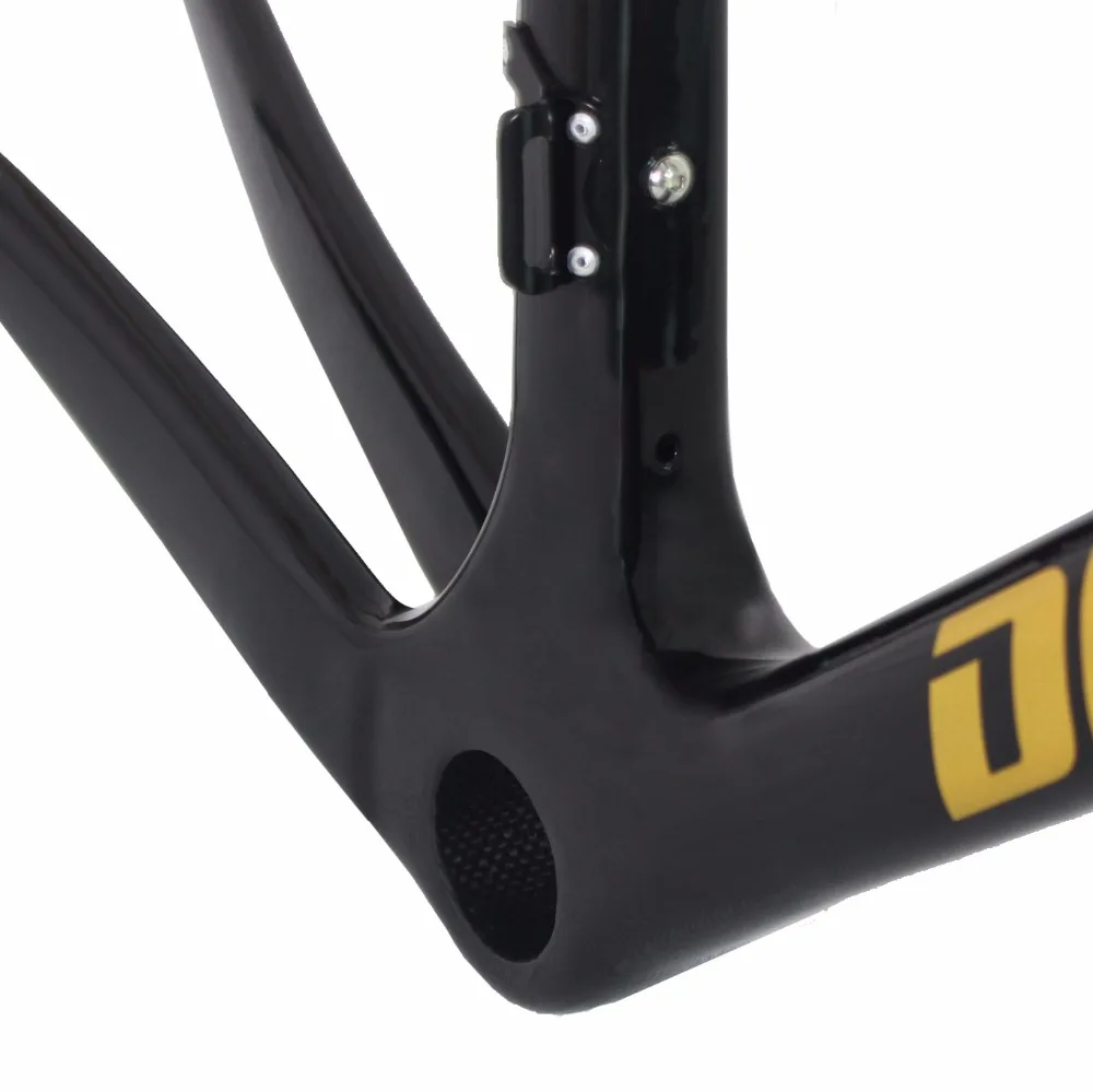 Deacasen 2018 new top sales T1000 color gold racing full carbon road frame BSA68/BB30/PF30 Carbon frameset weave UD glossy | Спорт и