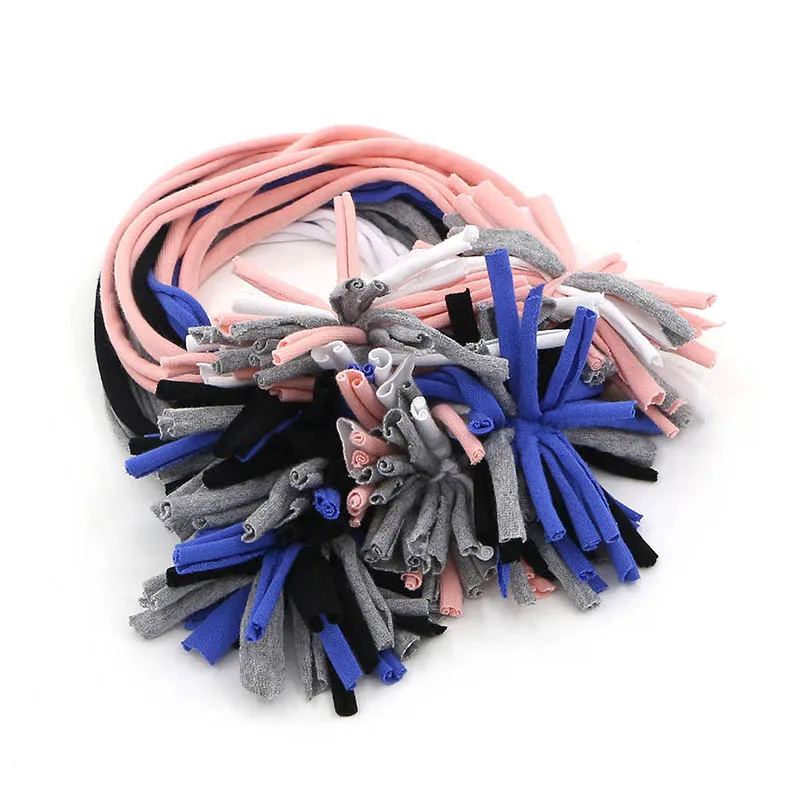 GZHilovingL Fashion Spring And Summer Satin Baby Girl Pom Elastic Headbands Cotton Tassel Flower Headband For Newborn | Детская одежда