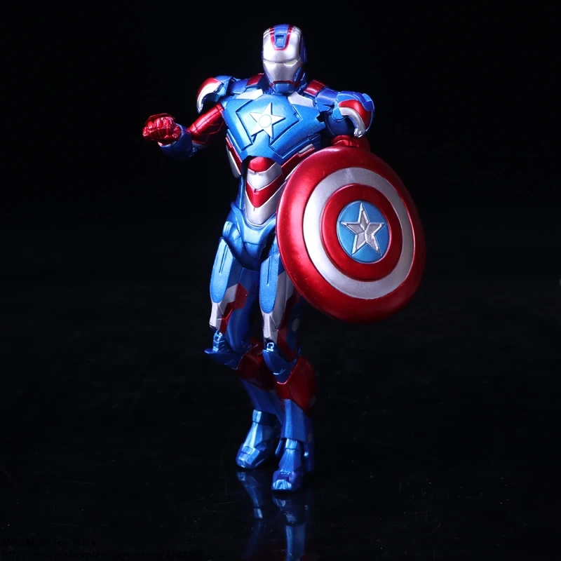 DISNEY Marvel Мстители Железный человек 3 военная машина 18 см фигурка аниме мини