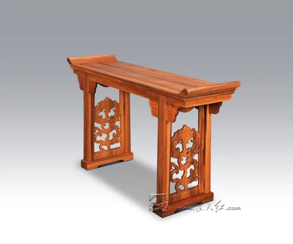 Углубленный стол с двумя ножками реверсивными фланцами Китайская классическая