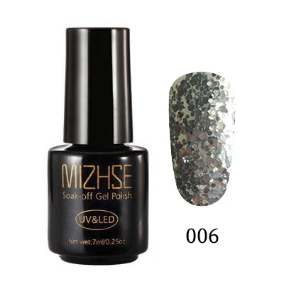 ZZY006 MIZHSE голографический Гель-лак 102 цвет Светодиодный УФ-гель Платиновые блестки художественный Гель-лак для ногтей блестящая Лазерная блестка серебро золото бриллиант - Цвет: ZZY006