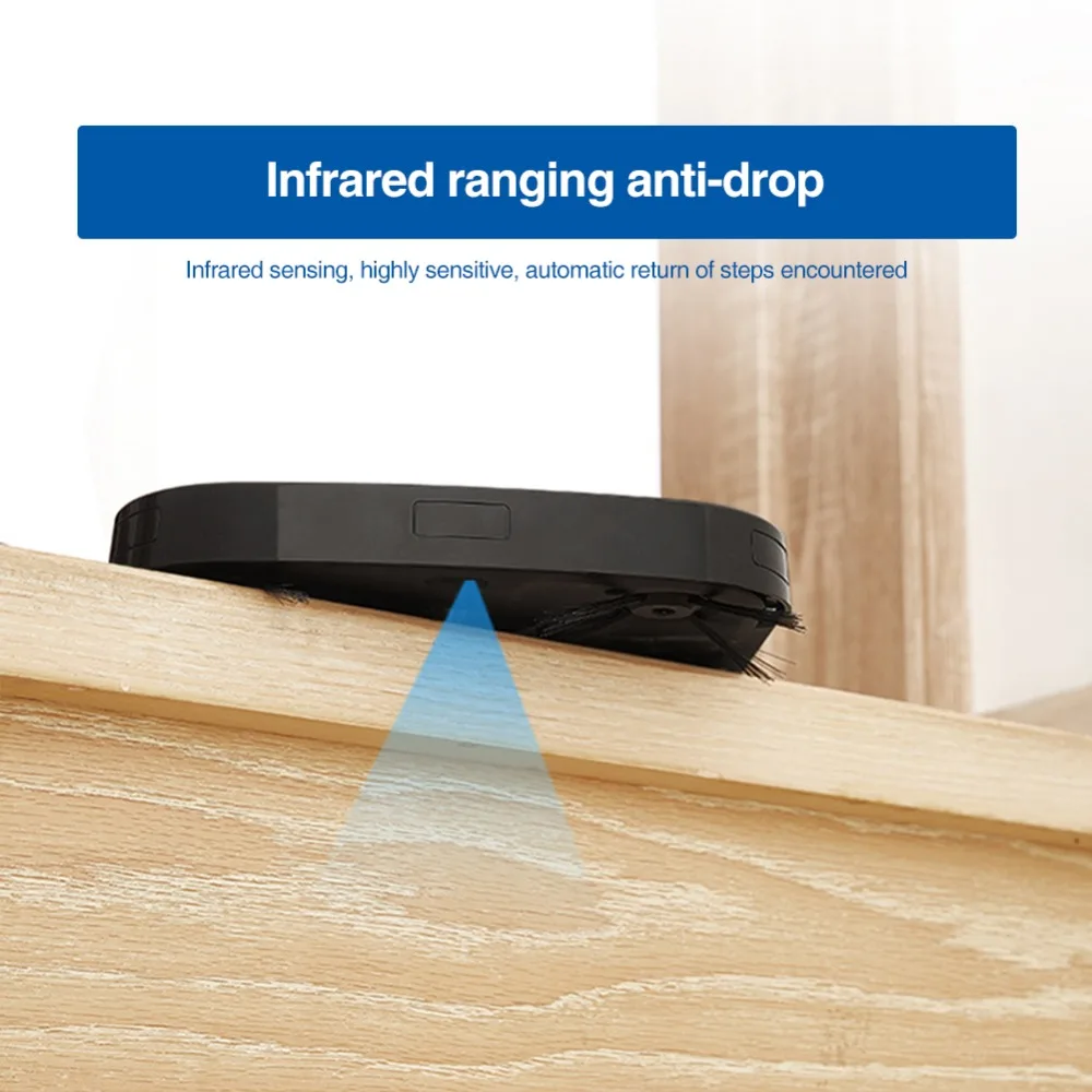 

Rechargeable Auto Cleaning Robot Smart Cleaner Dust Intelligent Sweeping&Wet Mop Floor Dirt Sweeper Slim Design Noiseless