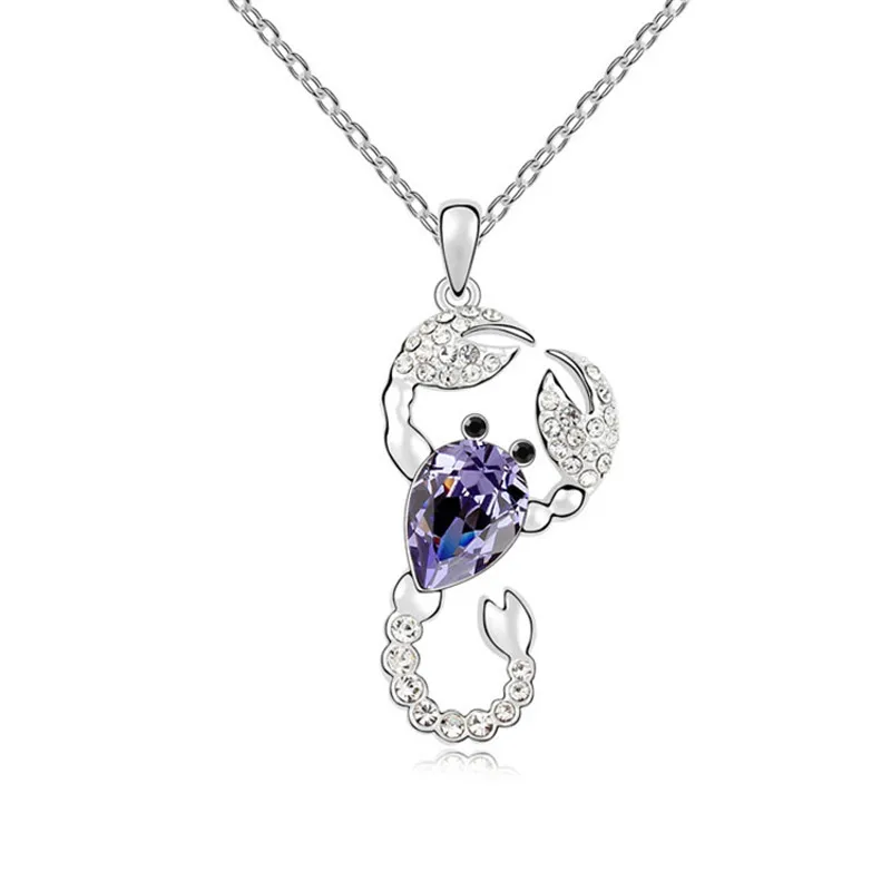Серия созвездие Скорпион Подвески Кулон Ожерелье Сделано с Swarovski Element