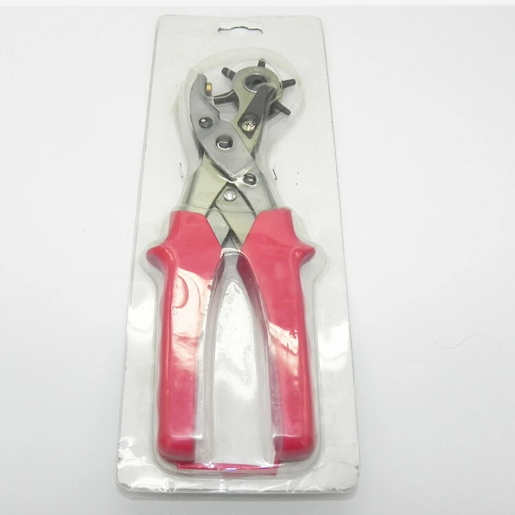 Дырокол ручной работы из стали и пвх красный дырокол для ремня карбоновый