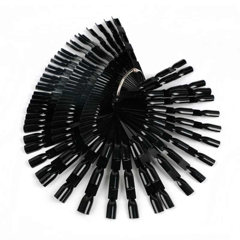 150 цветов бамбуковые накладные ногти веер кончики для ногтей палитра инструменты