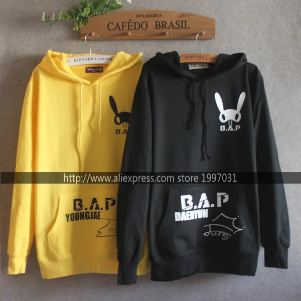 KPOP B.A.P лучший Абсолютный идеальный Zelo Youngjae Jongup Himchan Yongguk Daehyun тонкая толстовка с
