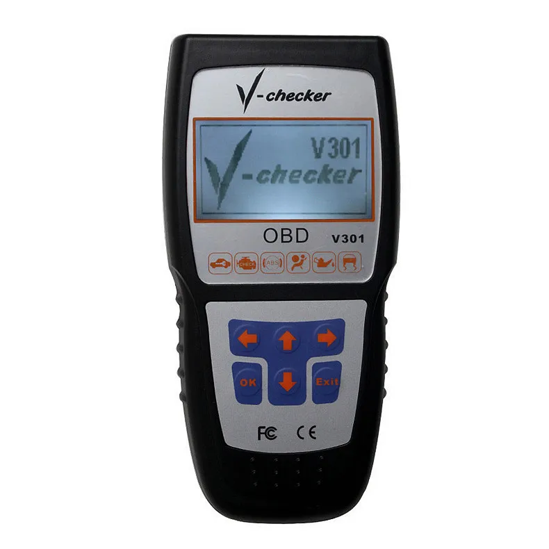 

Поддержка Englsih/русский автомобиль OBD2 диагностический инструмент CE/FCC для проверки V301 OBD2 ODB II считыватель кодов инструменты