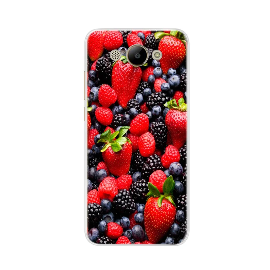 Мягкий ТПУ защитный чехол для huawei Y3 чехол силиконовый чехол для телефона для huawei Y3 Y 3 CRO-U00 CRO-L22 Capa - Цвет: Арбузно-красный