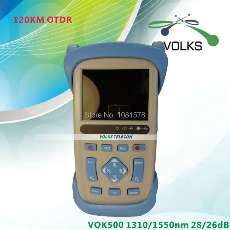 

120km OTDR VOK500B antiskid classical OTDR 28/26dB free shipping