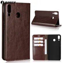 Luxury Genuine Leather Wallet Case Cover For Asus Zenfone 5z ZS620KL Phone Accessory Flip Cover Protective Case