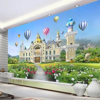 customize any size photo beautiful girl little princess fantasy castle waterproof mural decoration children room mural wallpaper