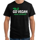 Мужская футболка для веганов, футболка для сбережения животных, виганеров, растительных подарков, топы 5xl, Мужская хлопковая футболка shubuzhi