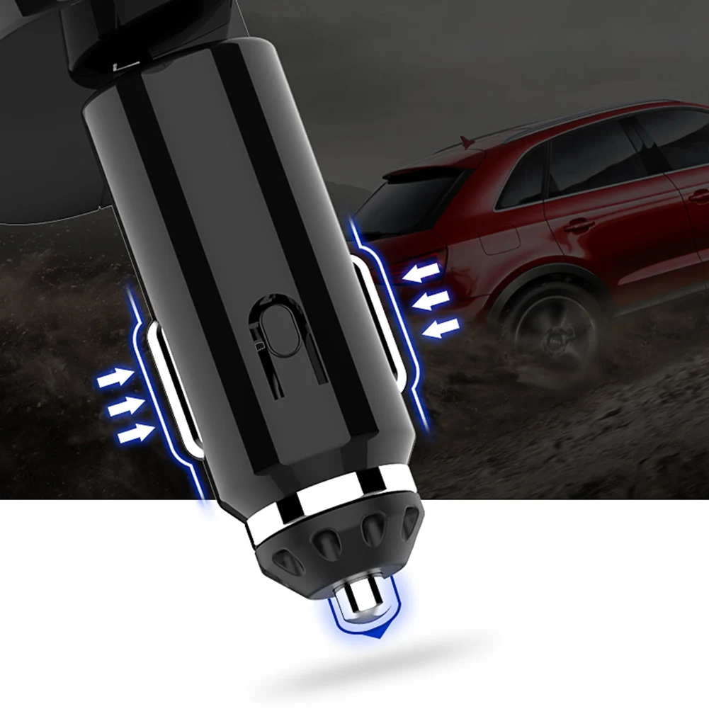 12 V-24 V розетка для автомобильного прикуривателя с двумя портами USB для телефона Зарядное устройство адаптер обнаружения розетка для автомобильного прикуривателя с двумя
