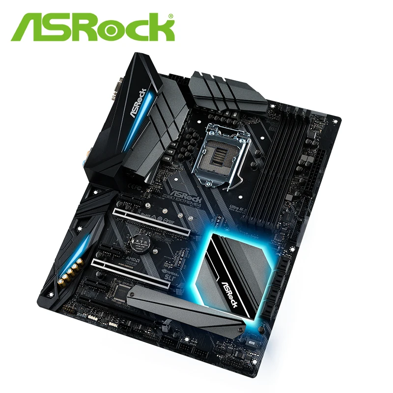 Полная новая материнская плата ASROCK/ASRock technology Z390 Extreme ME4 для экстремального проигрывателя с возможностью разгона компьютера поддерживает ЦП 9 поколения